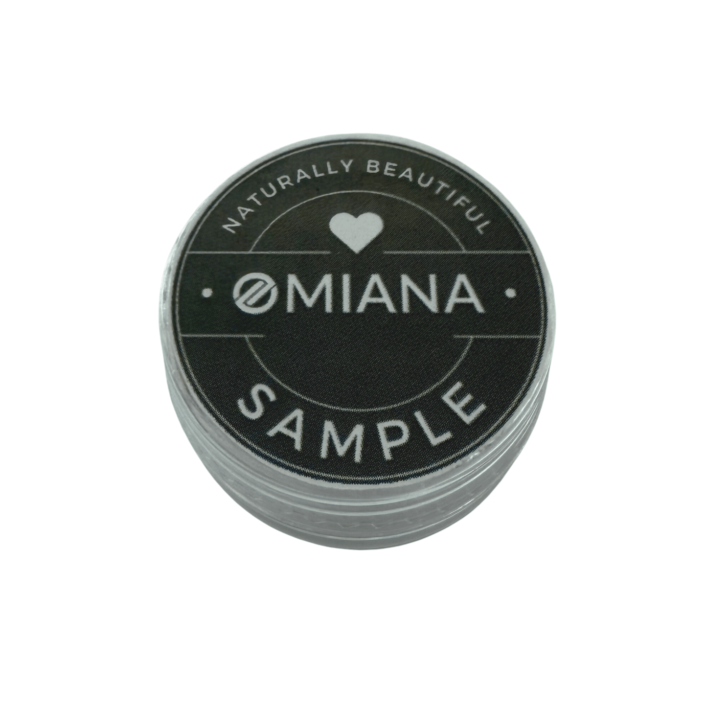 Omiana makeup sample container for shade matching and ingredients sensitivity testing before purchasing full size.