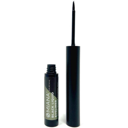 Omiana Cosmetics Eyeliner Sensitive Skin Jet-Black Liquid Eyeliner - Without Mica, & More!