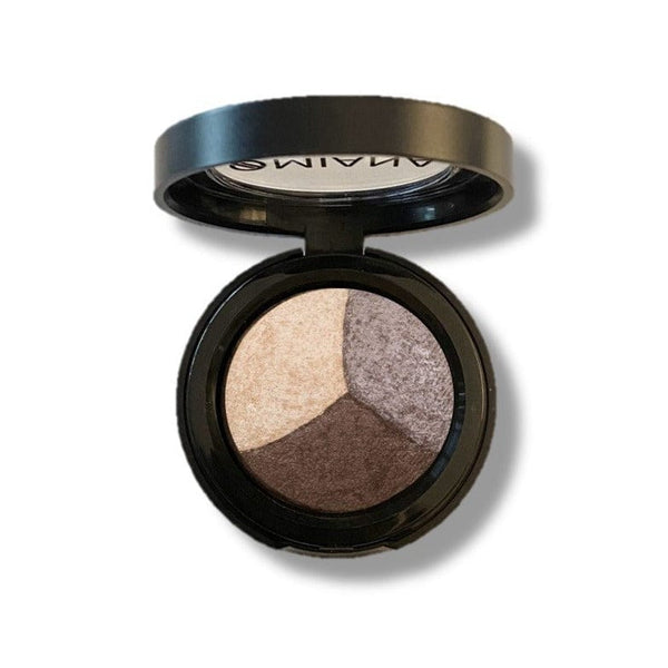 Omiana Natural Cosmetics Eyeshadow Browns Creamy Baked Mineral Eyeshadow Trios - Titanium Dioxide-Free, & More!